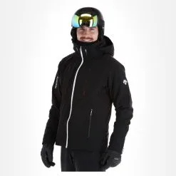 Descente, Swiss Veste De Ski Hommes Noir -ColourWear Soldes descente swiss aa jas gevoerd heren zwart 22desce105v1 BI 04