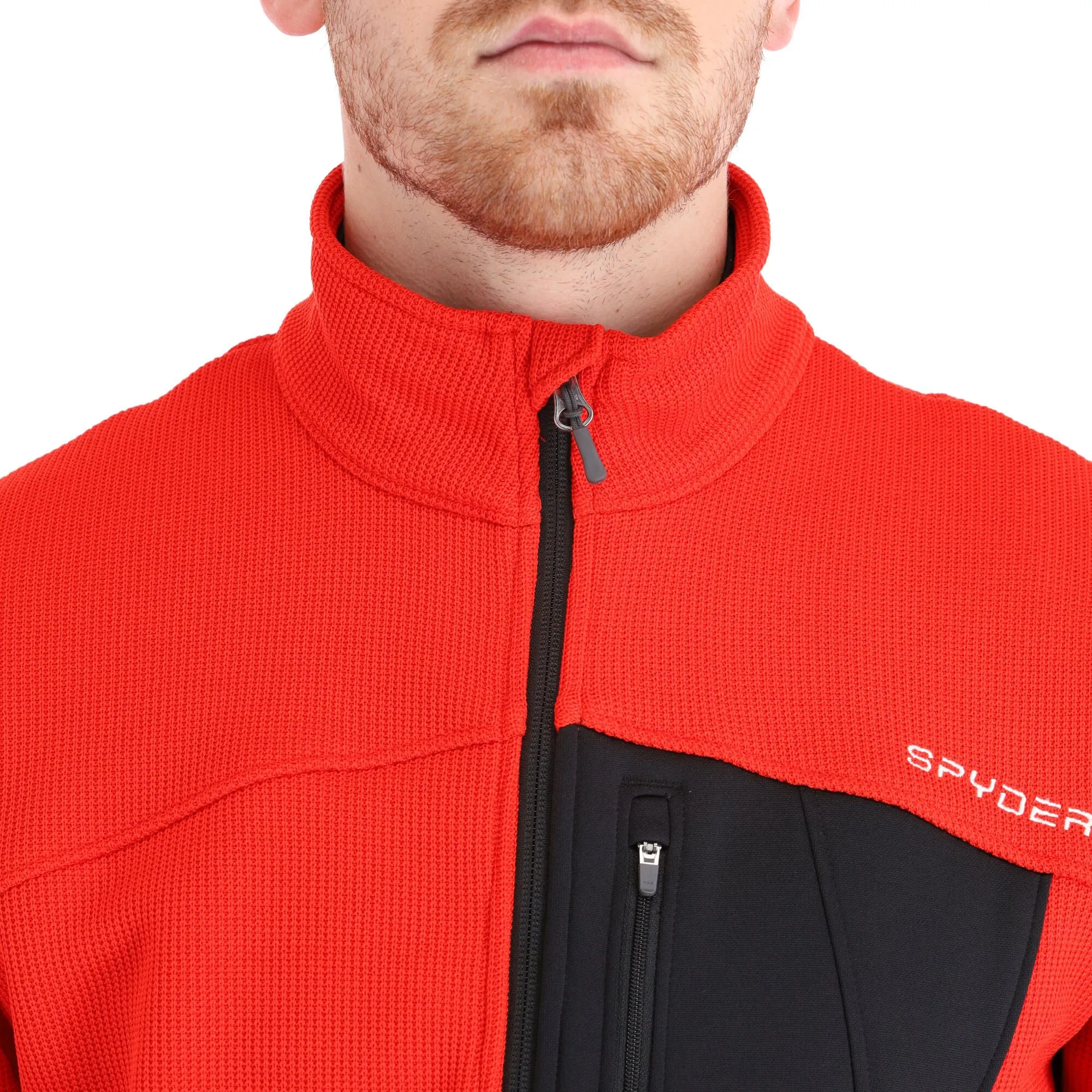 Spyder, Bandit Full Zip Gilet Hommes Volcano Rouge 7 Spyder, Bandit Full Zip Gilet Hommes Volcano Rouge – Image 5