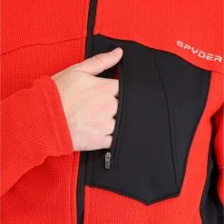 Spyder, Bandit Full Zip Gilet Hommes Volcano Rouge 15 Spyder, Bandit Full Zip Gilet Hommes Volcano Rouge -ColourWear Soldes ea11spy112a bi 07