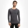 Falke, Longsleeved Shirt Tight M Chemise Thermo Hommes Concrete Gris -ColourWear Soldes fa11fal115b bi 02