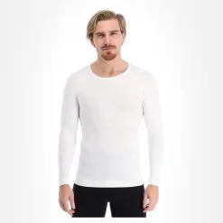 Falke, Longsleeved Shirt Tight M Chemise Thermo Hommes Blanc