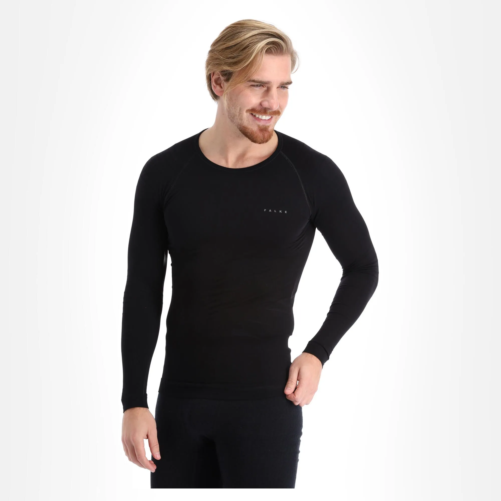 Falke, Longsleeved Shirt Tight M Chemise Thermo Hommes Noir 5 Falke, Longsleeved Shirt Tight M Chemise Thermo Hommes Noir – Image 3