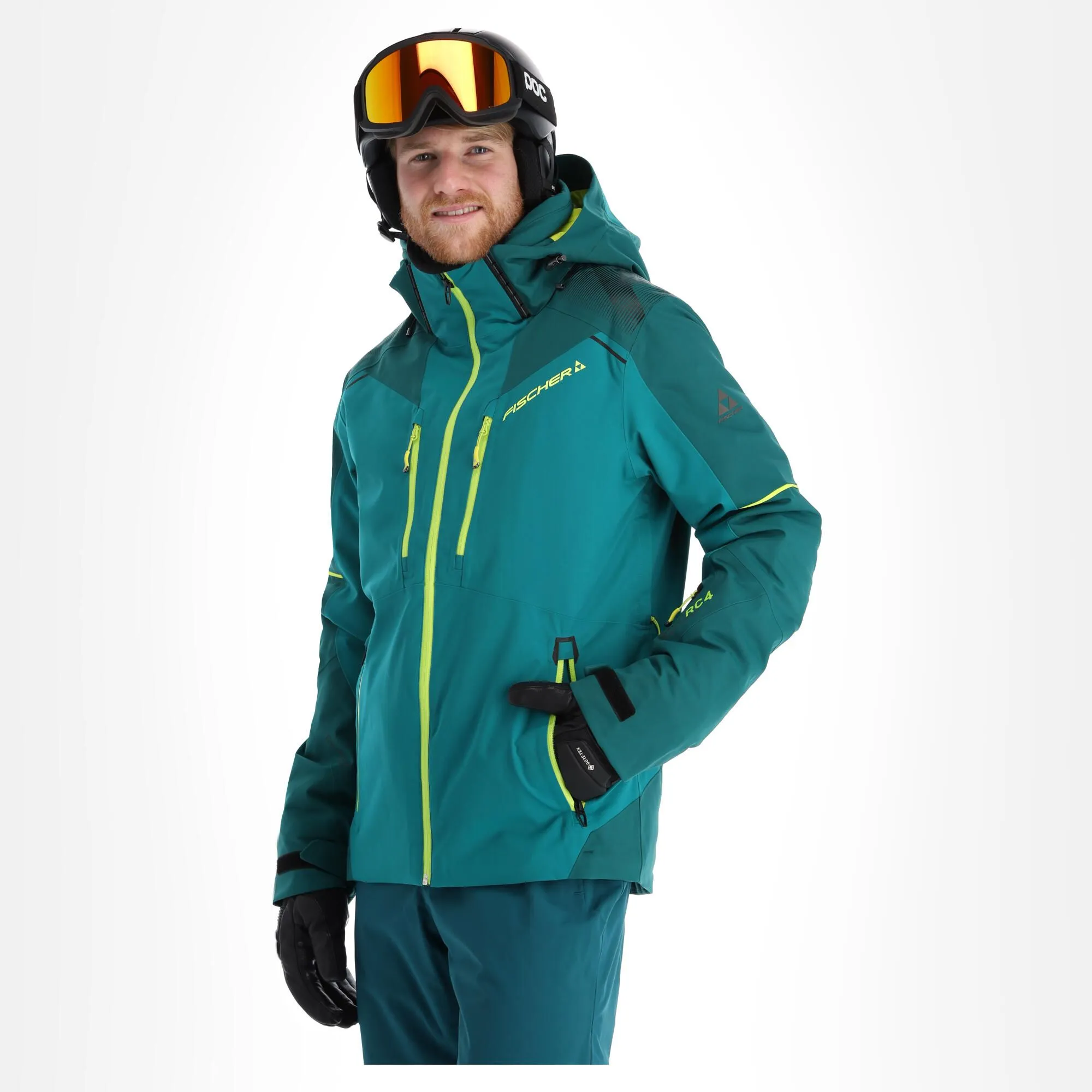 Fischer, Rc4 Veste De Ski Hommes Kayak Vert 3 Fischer, Rc4 Veste De Ski Hommes Kayak Vert
