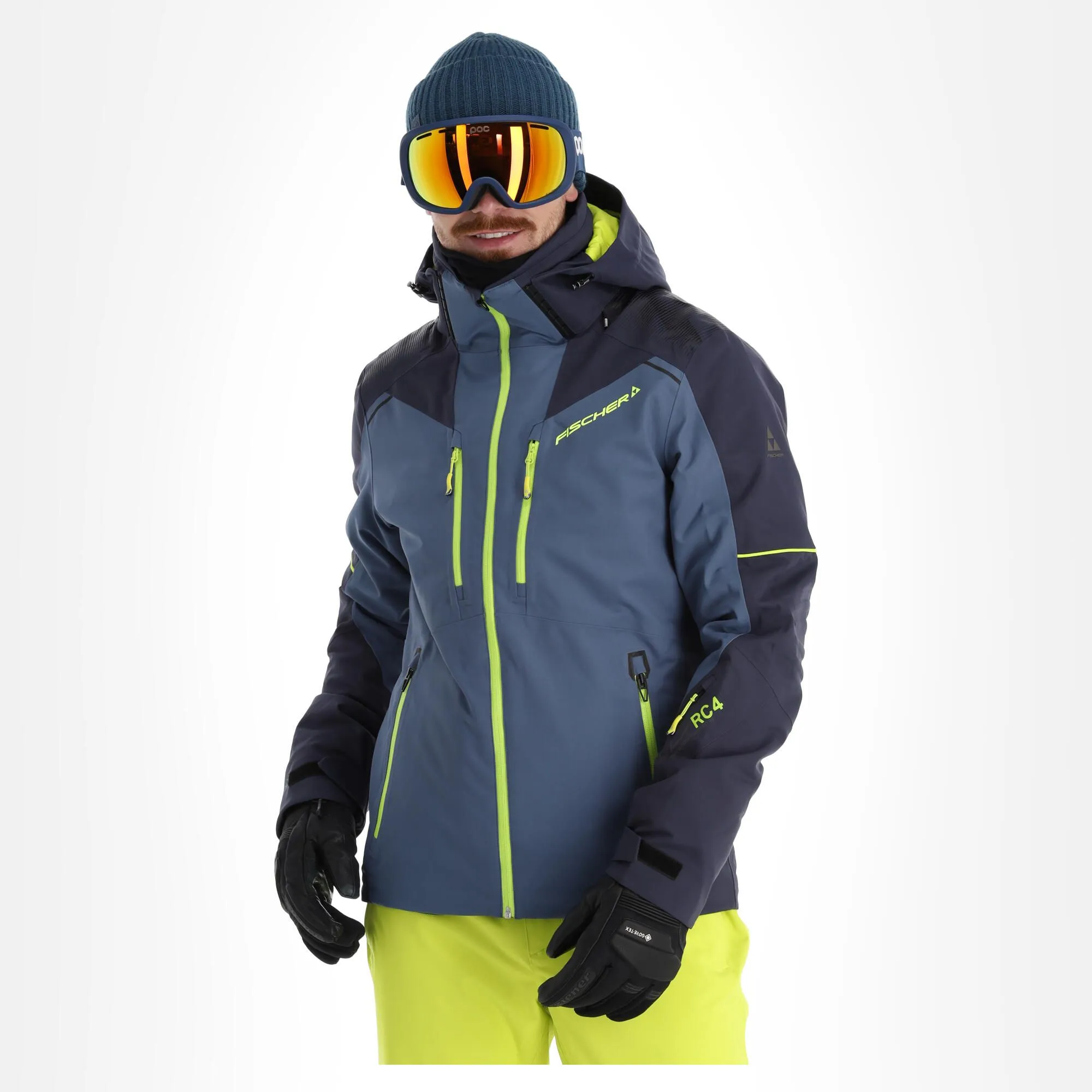 Fischer, Rc4 Veste De Ski Hommes Sea Gris 5 Fischer, Rc4 Veste De Ski Hommes Sea Gris – Image 3