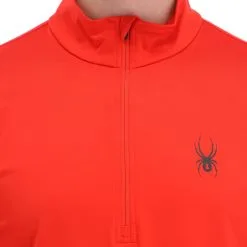 Spyder, Prospect Zip T-Neck Pull De Ski Hommes Volcano Rouge -ColourWear Soldes ga19spyw34c bi 05