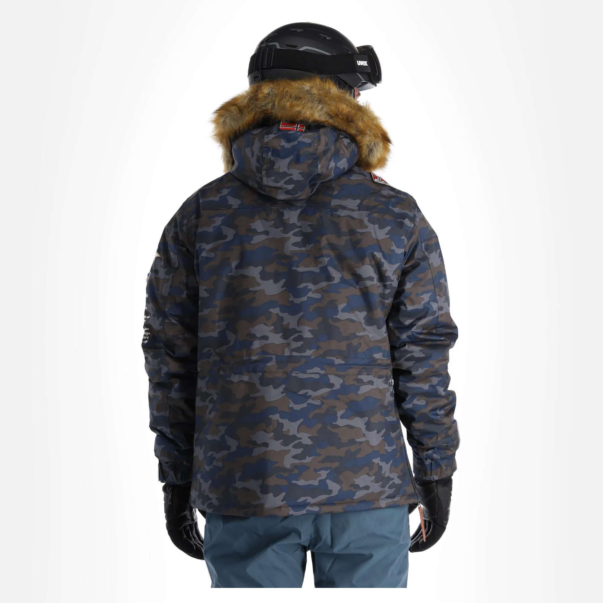Geographical Norway, Barman 001 Parka Veste De Ski Hommes Noir 4 Geographical Norway, Barman 001 Parka Veste De Ski Hommes Noir – Image 2
