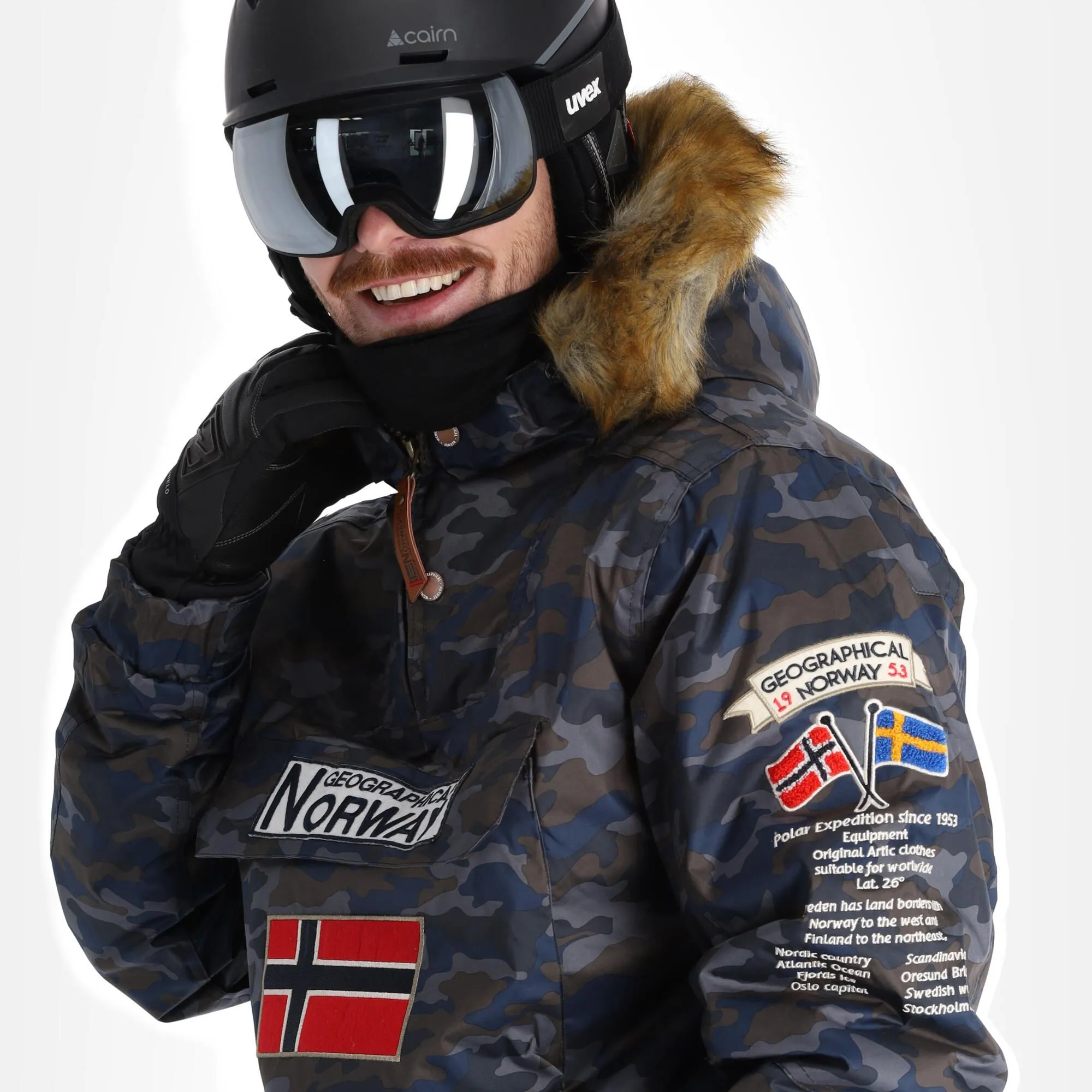 Geographical Norway, Barman 001 Parka Veste De Ski Hommes Noir 6 Geographical Norway, Barman 001 Parka Veste De Ski Hommes Noir – Image 4