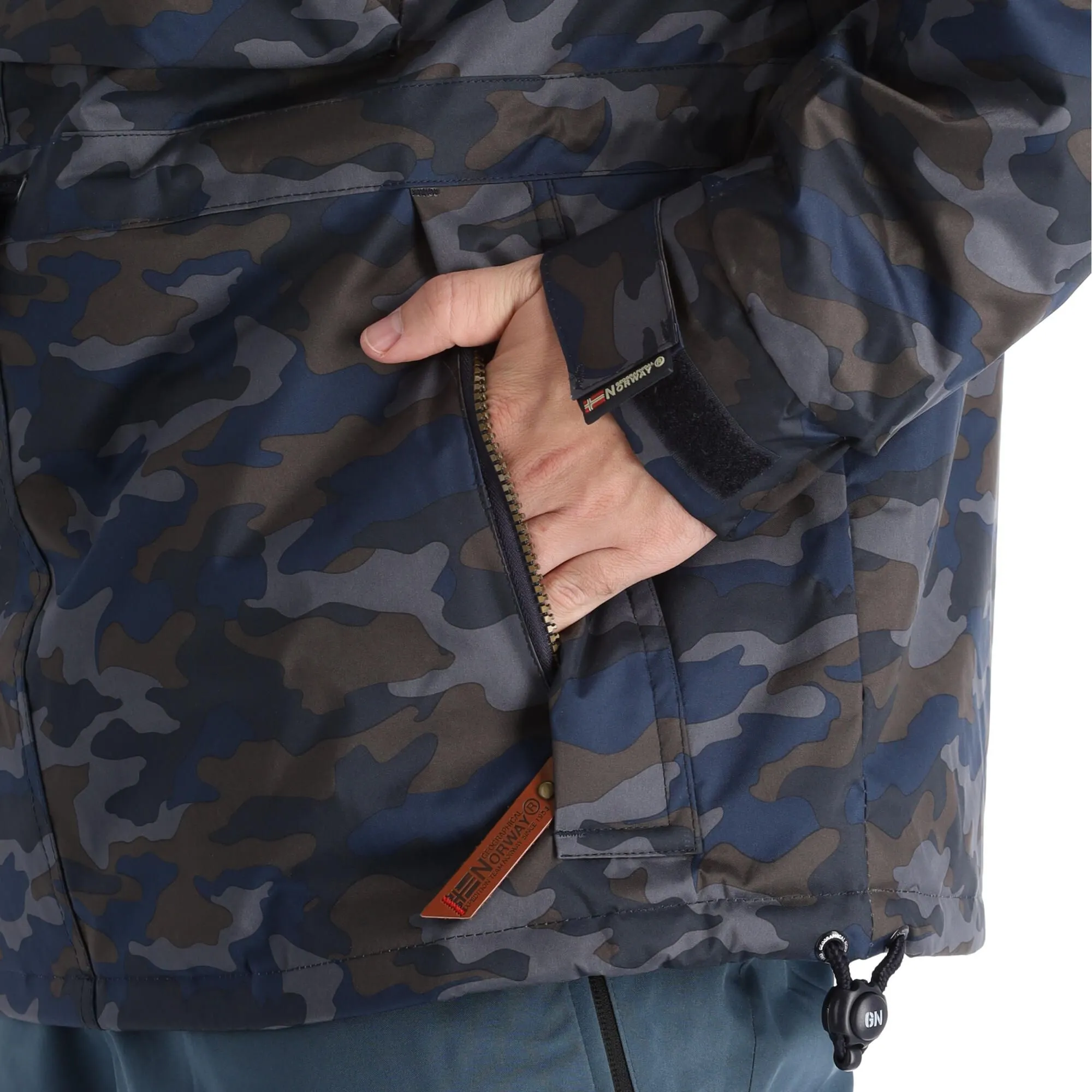 Geographical Norway, Barman 001 Parka Veste De Ski Hommes Noir 11 Geographical Norway, Barman 001 Parka Veste De Ski Hommes Noir – Image 9