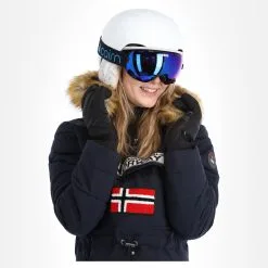 Geographical Norway, Belinda Lady New 001 + Bs Anorak D'hiver Femmes Navy Bleu -ColourWear Soldes geographical norway belinda new 001 bs aa jas gevoerd dames navy AA21geo108c BI 05