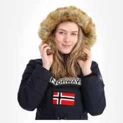 Geographical Norway, Belinda Lady New 001 + Bs Anorak D'hiver Femmes Navy Bleu -ColourWear Soldes geographical norway belinda new 001 bs aa jas gevoerd dames navy AA21geo108c BI 06
