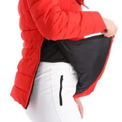 Geographical Norway, Belinda Lady New 001 + Bs Anorak D'hiver Femmes Rouge -ColourWear Soldes geographical norway belinda new 001 bs aa jas gevoerd dames rood AA21geo108e BI 07