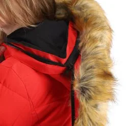 Geographical Norway, Belinda Lady New 001 + Bs Anorak D'hiver Femmes Rouge -ColourWear Soldes geographical norway belinda new 001 bs aa jas gevoerd dames rood AA21geo108e BI 09