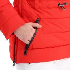 Geographical Norway, Belinda Lady New 001 + Bs Anorak D'hiver Femmes Rouge -ColourWear Soldes geographical norway belinda new 001 bs aa jas gevoerd dames rood AA21geo108e BI 10