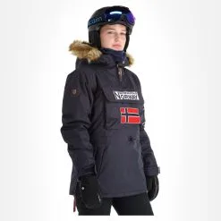 Geographical Norway, Boomera Veste De Ski Femmes Noir -ColourWear Soldes geographical norway boomera rol art1 lady 068 winter anorak women AF21geo010b BI 04