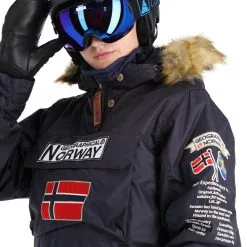 Geographical Norway, Boomera Veste De Ski Femmes Noir -ColourWear Soldes geographical norway boomera rol art1 lady 068 winter anorak women AF21geo010b BI 05