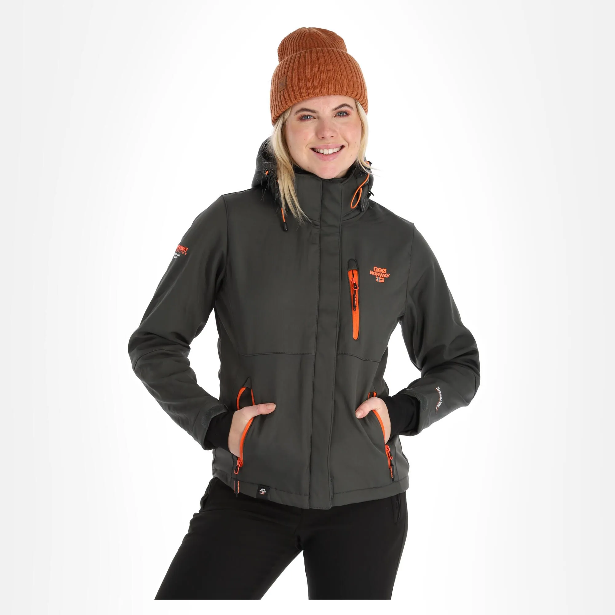 Geographical Norway, Touna Eo Lady 056 Veste De Ski Softshell Femmes Dark Gris 3 Geographical Norway, Touna Eo Lady 056 Veste De Ski Softshell Femmes Dark Gris