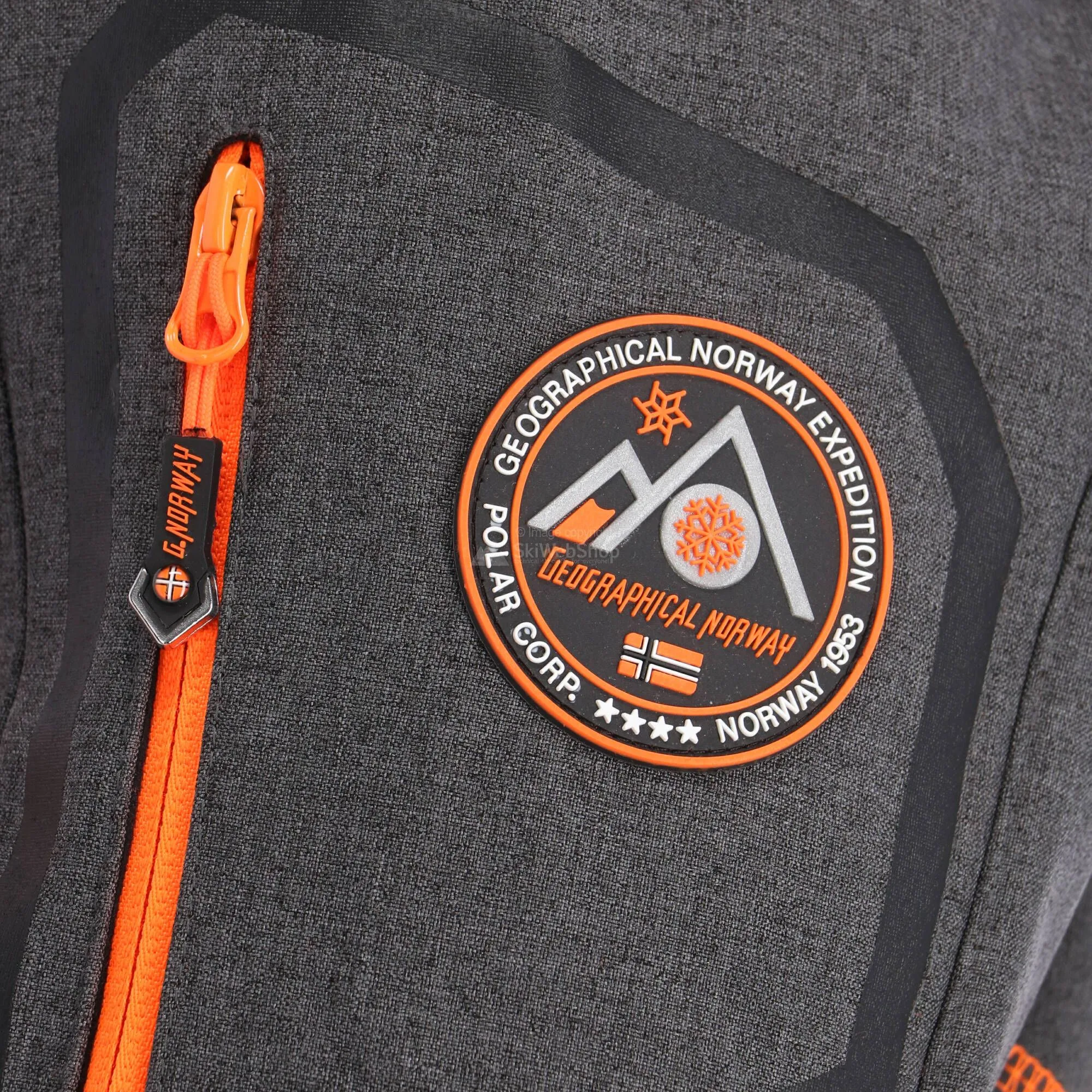 Geographical Norway, Tushiba 007 Veste De Ski Softshell Hommes Dark Gris, Orange 12 Geographical Norway, Tushiba 007 Veste De Ski Softshell Hommes Dark Gris, Orange – Image 10