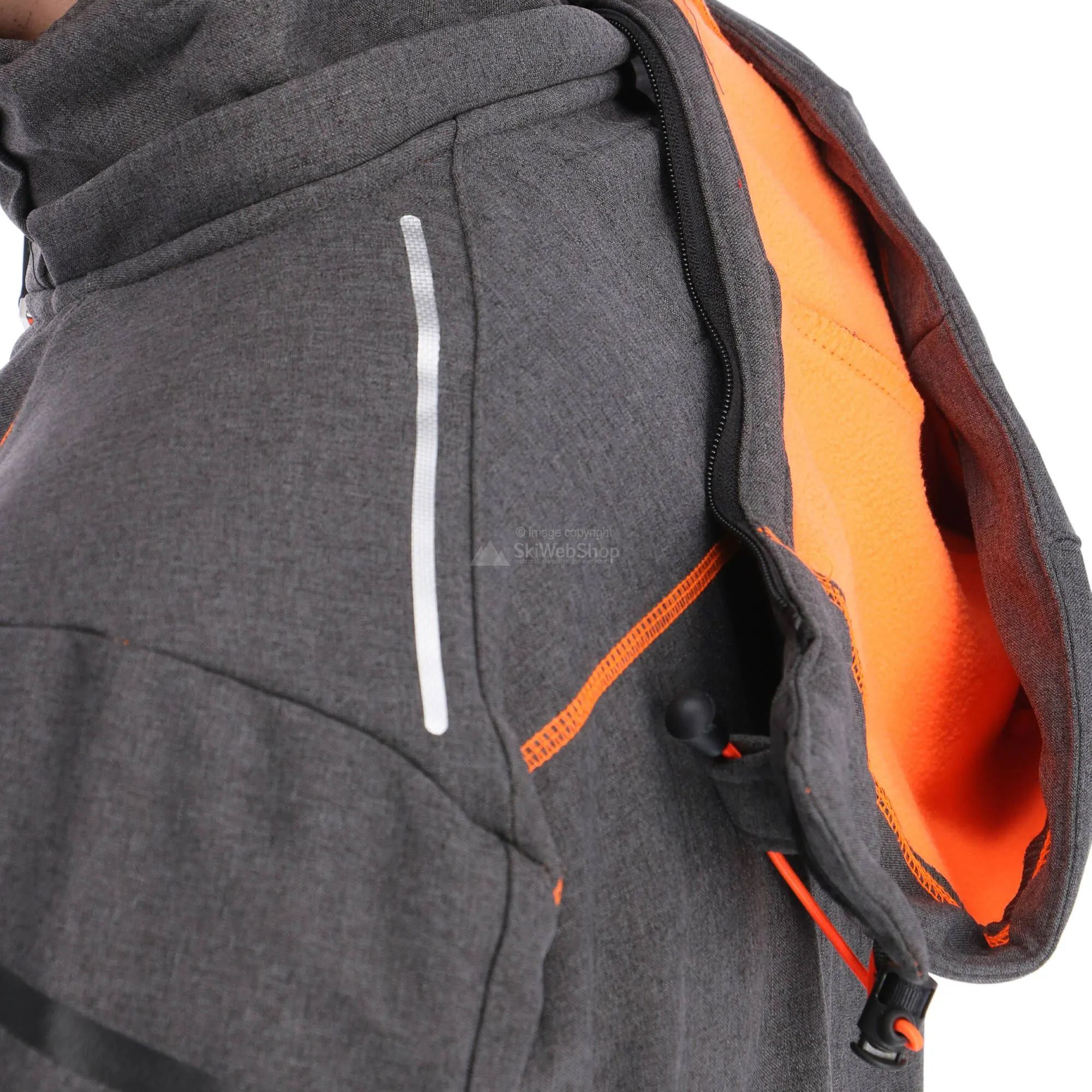 Geographical Norway, Tushiba 007 Veste De Ski Softshell Hommes Dark Gris, Orange 9 Geographical Norway, Tushiba 007 Veste De Ski Softshell Hommes Dark Gris, Orange – Image 7