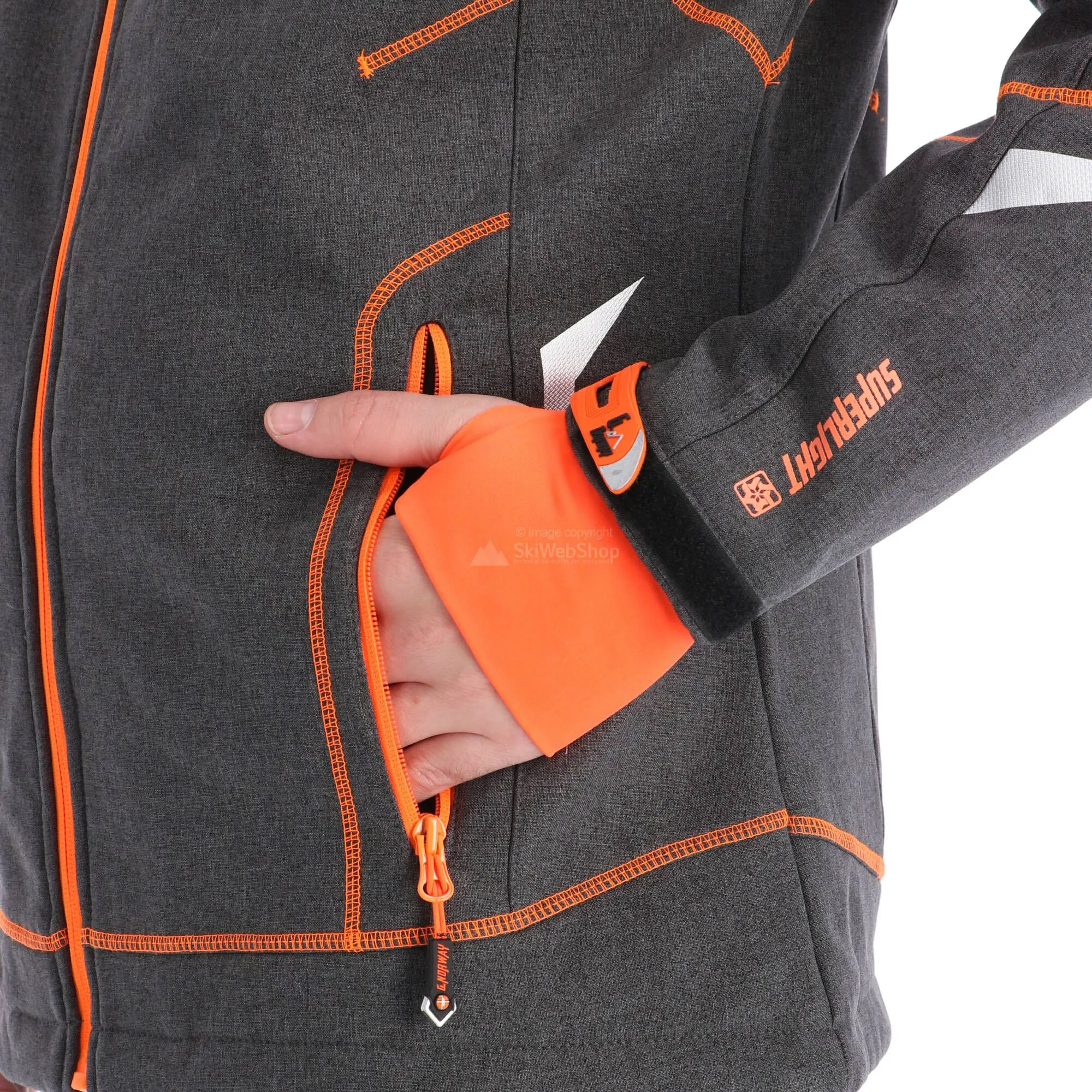 Geographical Norway, Tushiba 007 Veste De Ski Softshell Hommes Dark Gris, Orange 10 Geographical Norway, Tushiba 007 Veste De Ski Softshell Hommes Dark Gris, Orange – Image 8