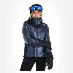 Head, Frost Veste De Ski Femmes Metalic Denim Bleu -ColourWear Soldes head frost aa jas gevoerd dames metalic denim blauw 22headx150v2 BI 04