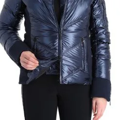 Head, Frost Veste De Ski Femmes Metalic Denim Bleu -ColourWear Soldes head frost aa jas gevoerd dames metalic denim blauw 22headx150v2 BI 11