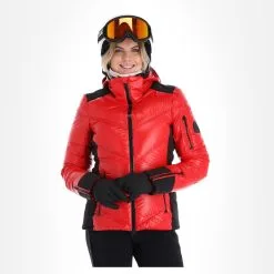 Head, Frost Veste De Ski Femmes Metallic Rouge -ColourWear Soldes head frost aa jas gevoerd dames metallic rood 22headx150v3 BI 04