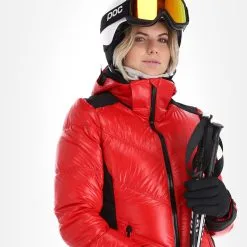 Head, Frost Veste De Ski Femmes Metallic Rouge -ColourWear Soldes head frost aa jas gevoerd dames metallic rood 22headx150v3 BI 05