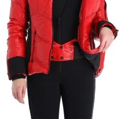 Head, Frost Veste De Ski Femmes Metallic Rouge -ColourWear Soldes head frost aa jas gevoerd dames metallic rood 22headx150v3 BI 09