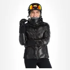Head, Frost Veste De Ski Femmes Metallic Noir -ColourWear Soldes head frost aa jas gevoerd dames metallic zwart 22headx150v1 BI 04