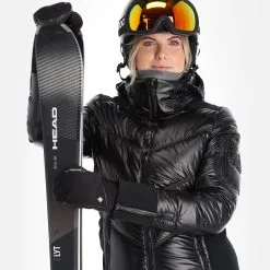 Head, Frost Veste De Ski Femmes Metallic Noir -ColourWear Soldes head frost aa jas gevoerd dames metallic zwart 22headx150v1 BI 05