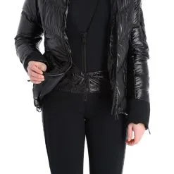 Head, Frost Veste De Ski Femmes Metallic Noir -ColourWear Soldes head frost aa jas gevoerd dames metallic zwart 22headx150v1 BI 08