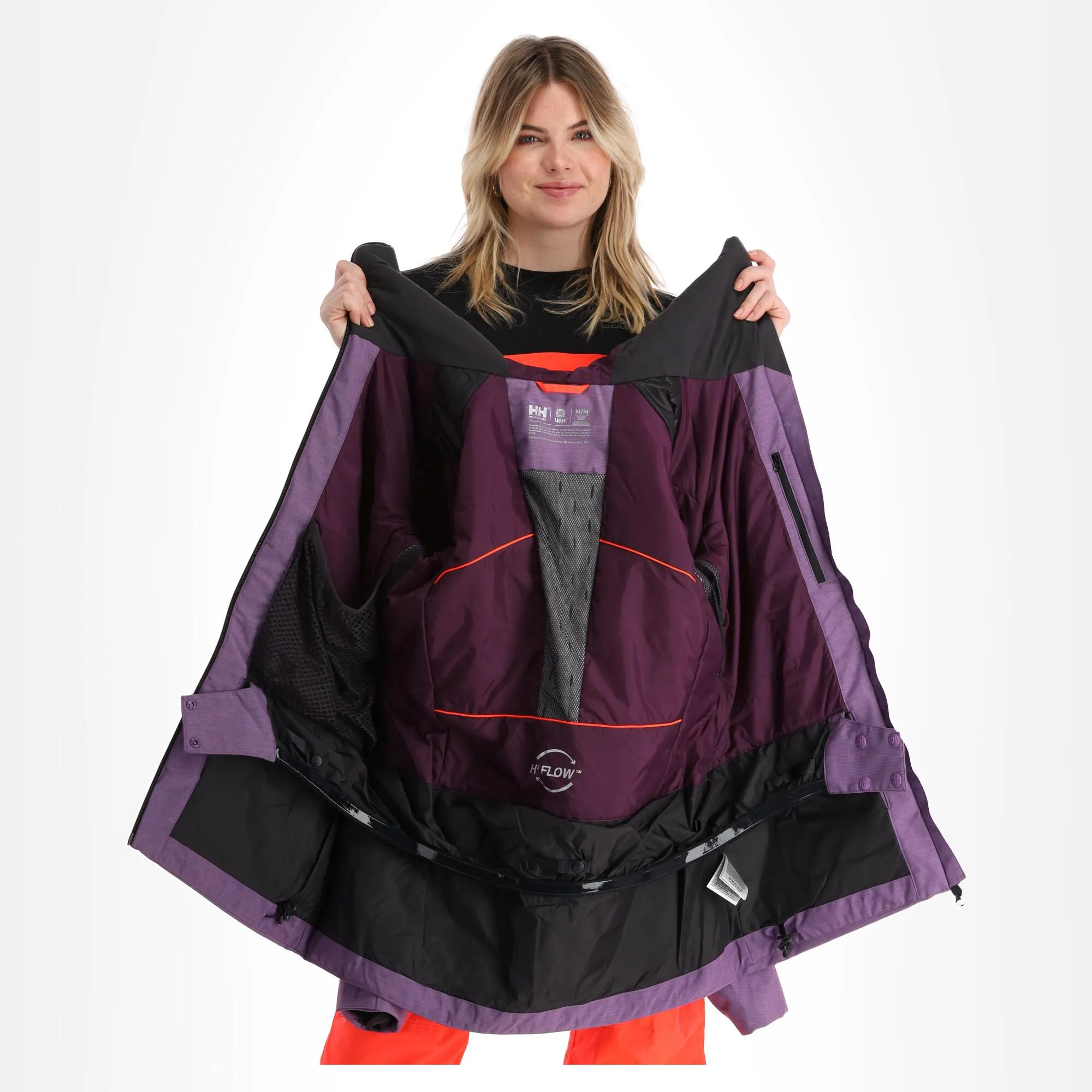 Helly Hansen, Powderqueen 3.0 Veste De Ski Femmes Crushed Grape Melange Violet 7 Helly Hansen, Powderqueen 3.0 Veste De Ski Femmes Crushed Grape Melange Violet – Image 5