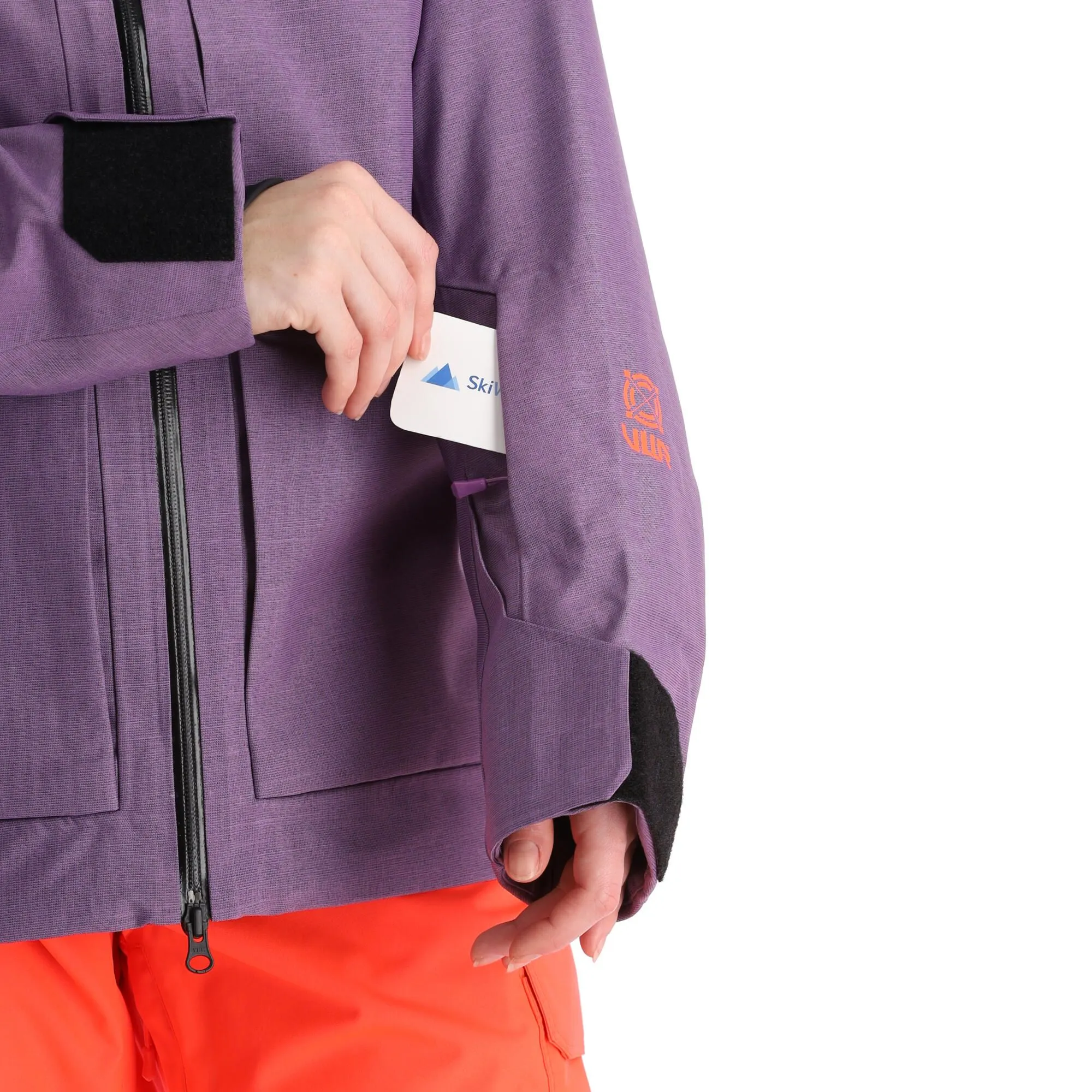 Helly Hansen, Powderqueen 3.0 Veste De Ski Femmes Crushed Grape Melange Violet 9 Helly Hansen, Powderqueen 3.0 Veste De Ski Femmes Crushed Grape Melange Violet – Image 7