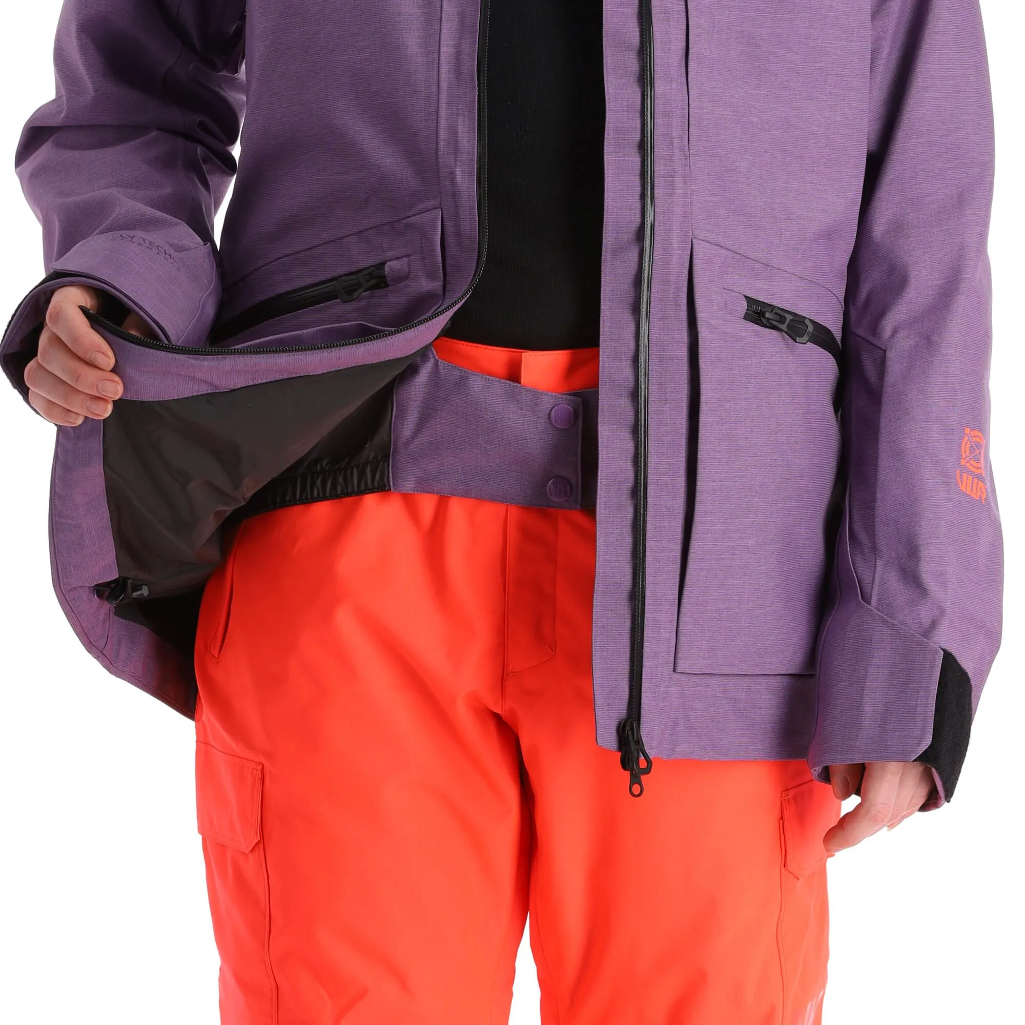 Helly Hansen, Powderqueen 3.0 Veste De Ski Femmes Crushed Grape Melange Violet 10 Helly Hansen, Powderqueen 3.0 Veste De Ski Femmes Crushed Grape Melange Violet – Image 8