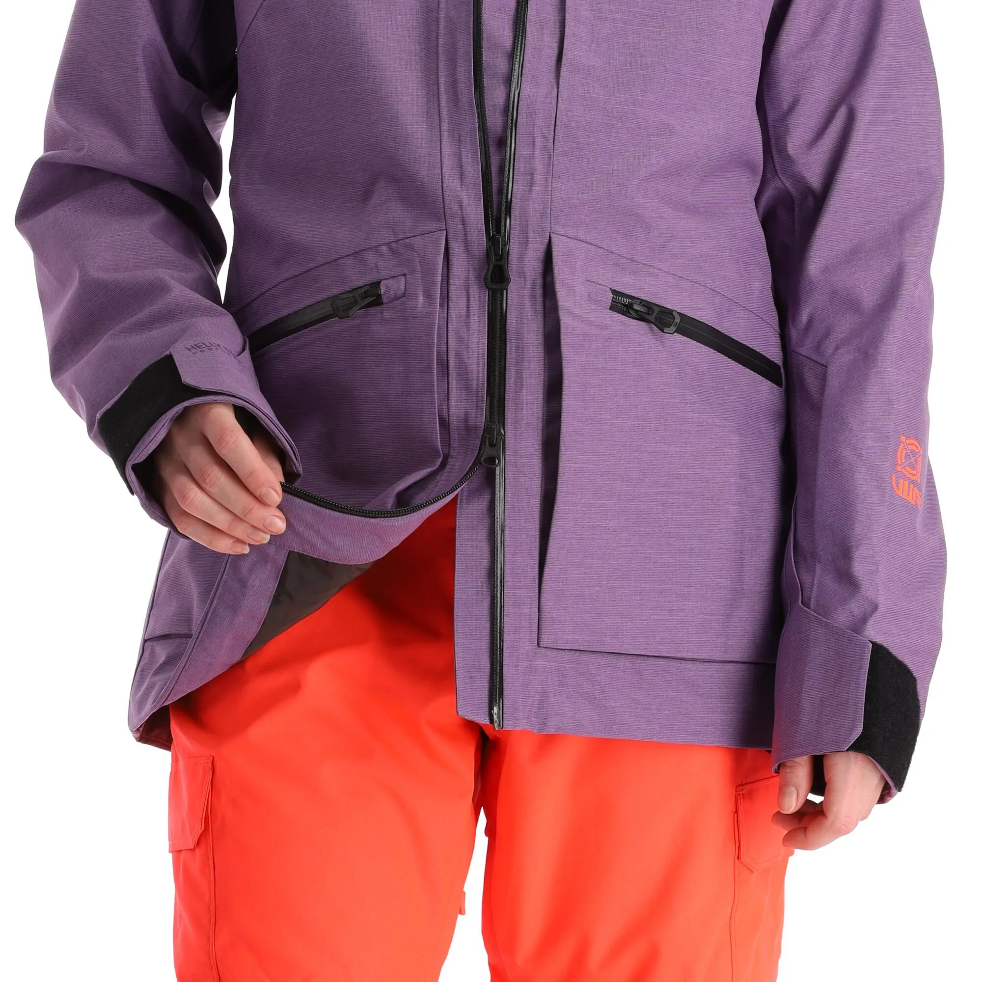 Helly Hansen, Powderqueen 3.0 Veste De Ski Femmes Crushed Grape Melange Violet 11 Helly Hansen, Powderqueen 3.0 Veste De Ski Femmes Crushed Grape Melange Violet – Image 9