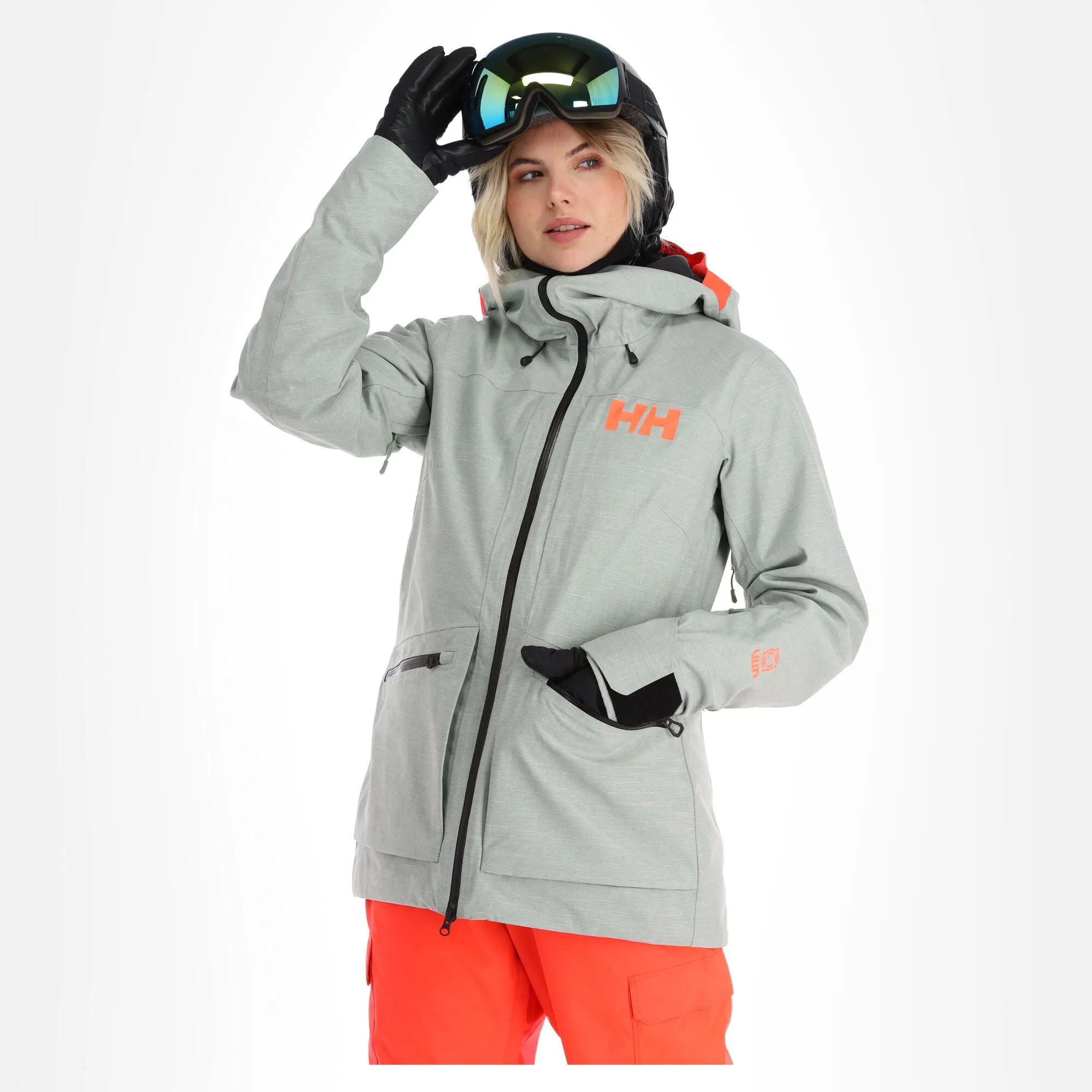 Helly Hansen, Powderqueen 3.0 Veste De Ski Femmes Jade 2.0 Melange Vert 3 Helly Hansen, Powderqueen 3.0 Veste De Ski Femmes Jade 2.0 Melange Vert