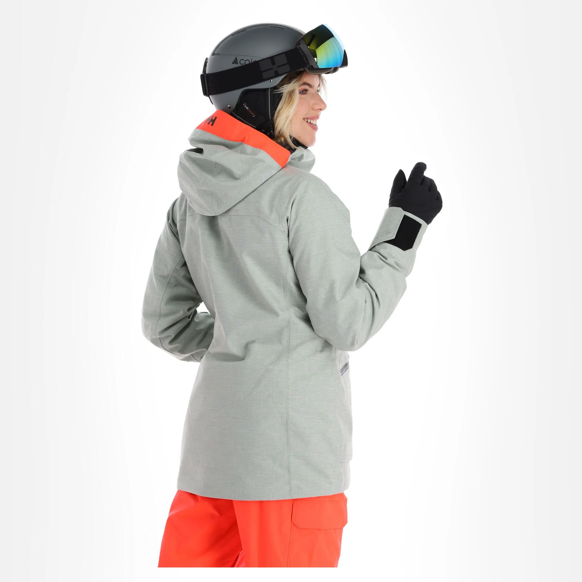 Helly Hansen, Powderqueen 3.0 Veste De Ski Femmes Jade 2.0 Melange Vert 4 Helly Hansen, Powderqueen 3.0 Veste De Ski Femmes Jade 2.0 Melange Vert – Image 2