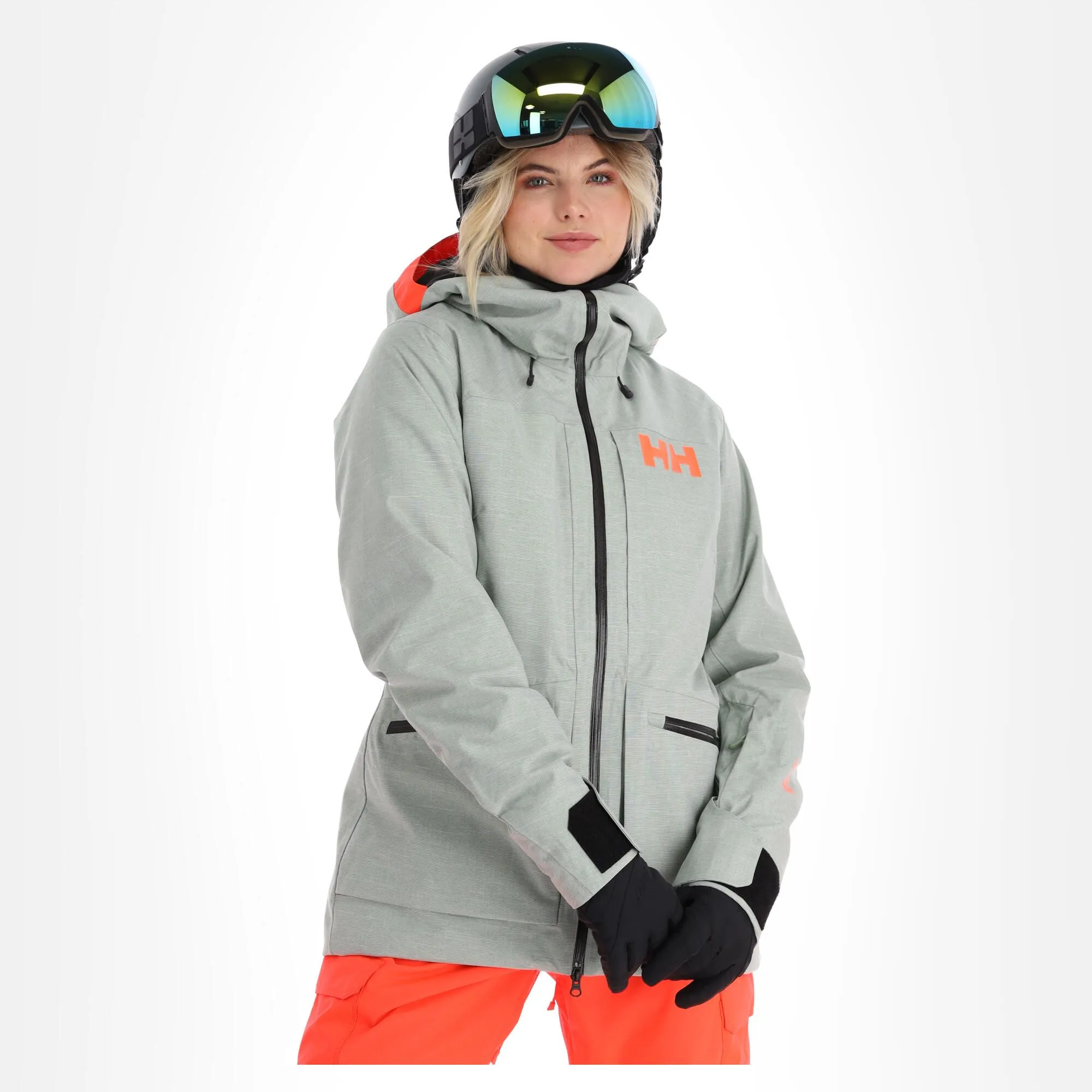 Helly Hansen, Powderqueen 3.0 Veste De Ski Femmes Jade 2.0 Melange Vert 5 Helly Hansen, Powderqueen 3.0 Veste De Ski Femmes Jade 2.0 Melange Vert – Image 3