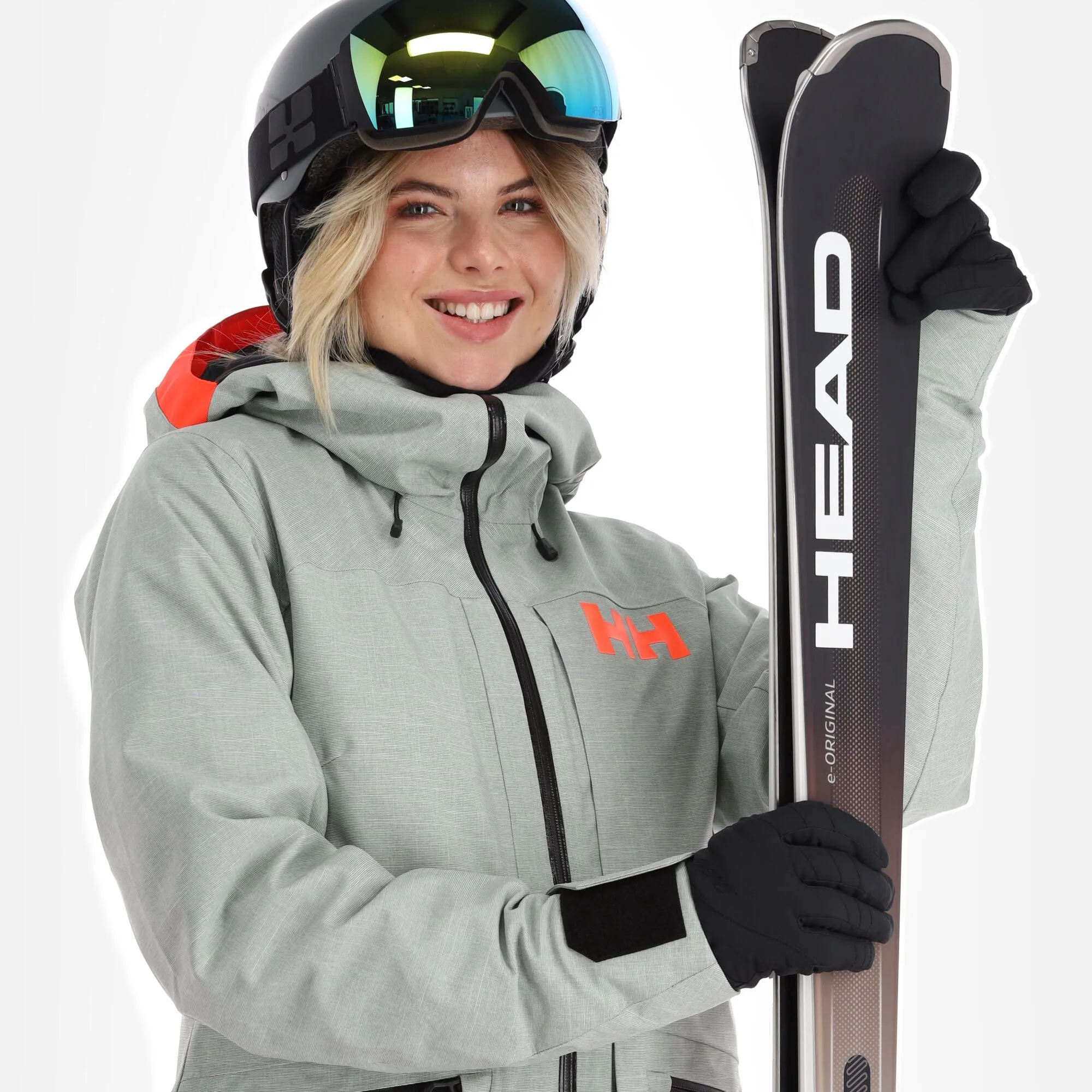 Helly Hansen, Powderqueen 3.0 Veste De Ski Femmes Jade 2.0 Melange Vert 6 Helly Hansen, Powderqueen 3.0 Veste De Ski Femmes Jade 2.0 Melange Vert – Image 4