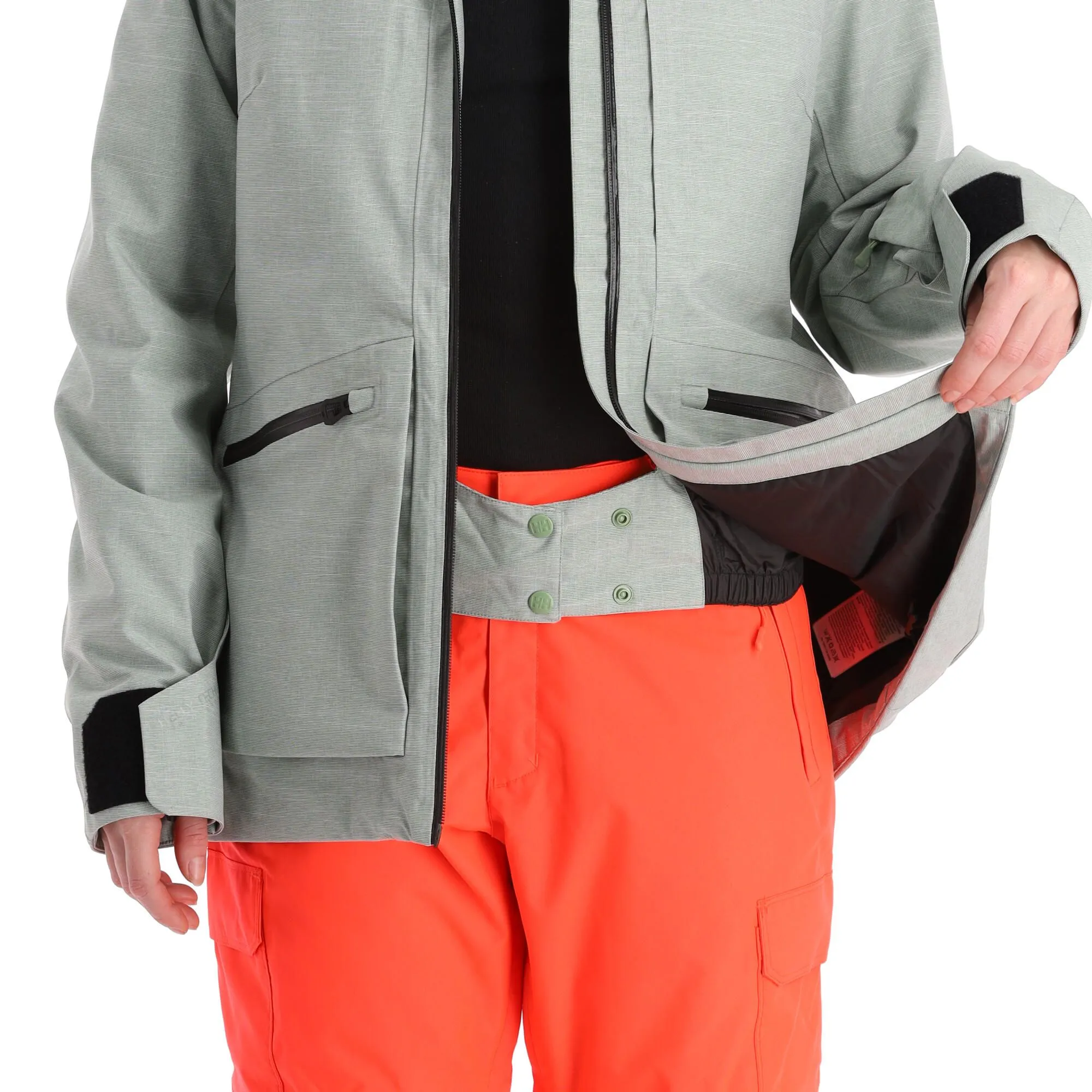 Helly Hansen, Powderqueen 3.0 Veste De Ski Femmes Jade 2.0 Melange Vert 10 Helly Hansen, Powderqueen 3.0 Veste De Ski Femmes Jade 2.0 Melange Vert – Image 8