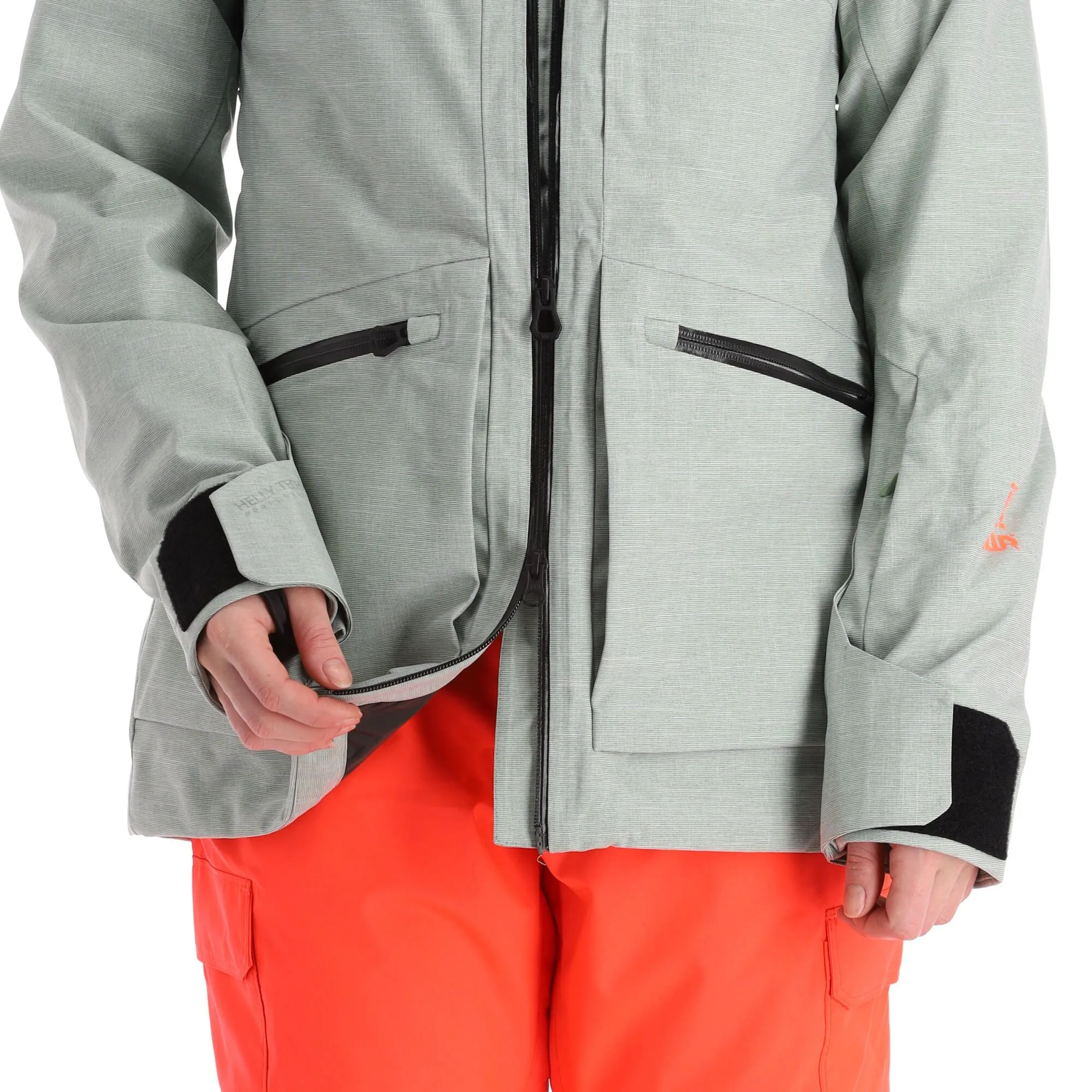 Helly Hansen, Powderqueen 3.0 Veste De Ski Femmes Jade 2.0 Melange Vert 11 Helly Hansen, Powderqueen 3.0 Veste De Ski Femmes Jade 2.0 Melange Vert – Image 9