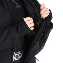 High Society, Jacy Veste De Ski Femmes Noir -ColourWear Soldes high society down jacket aa jas gevoerd dames zwart 22highs104v2 BI 10