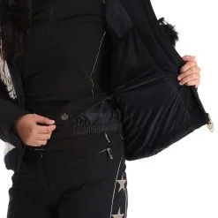 High Society, Harper Veste De Ski Femmes Caramel Brun, Noir -ColourWear Soldes high society ski jacket aa jas gevoerd dames caramel bruin zwart 22highs101v2 BI 10