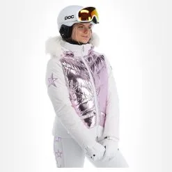 High Society, Harper Veste De Ski Femmes Lila Blanc, Violet