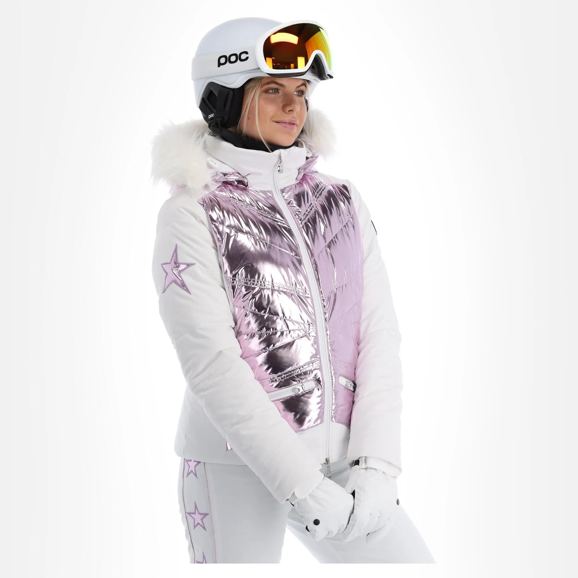 High Society, Harper Veste De Ski Femmes Lila Blanc, Violet 3 High Society, Harper Veste De Ski Femmes Lila Blanc, Violet