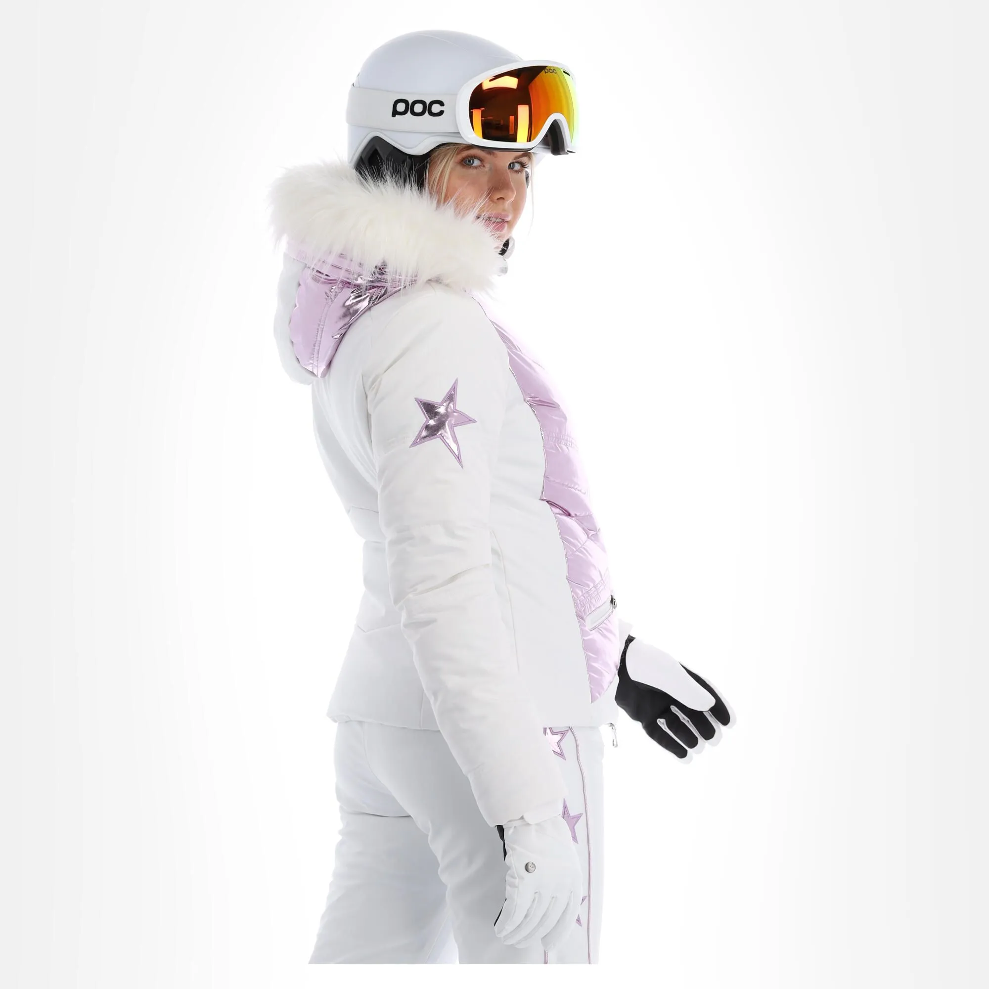 High Society, Harper Veste De Ski Femmes Lila Blanc, Violet 4 High Society, Harper Veste De Ski Femmes Lila Blanc, Violet – Image 2