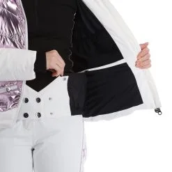 High Society, Harper Veste De Ski Femmes Lila Blanc, Violet 20 High Society, Harper Veste De Ski Femmes Lila Blanc, Violet -ColourWear Soldes high society ski jacket aa jas gevoerd dames lila paars wit 22highs101v1 BI 10