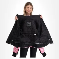 High Society, Elea Veste De Ski Femmes Paisley Print Rose -ColourWear Soldes high society ski jacket aa jas gevoerd dames paisley print roze 22highs106v1 BI 06