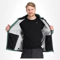 Icepeak, Biggs Veste De Ski Softshell Hommes Antique Vert -ColourWear Soldes icepeak biggs ac softshell jas heren antique groen AC11ice217f BI 05