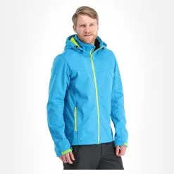 Icepeak, Biggs Veste De Ski Softshell Hommes Turquoise Bleu -ColourWear Soldes icepeak biggs ac softshell jas heren turquoise blauw AC11ice217g BI 04